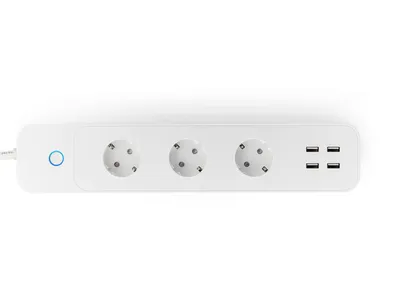 Obrázok produktu pre Inteligentná zásuvka Caliber s vypínačom USB - ovládanie pomocou aplikácií - Google Home, Amazon Alexa a Siri (HWP303U)