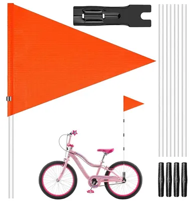 Produktbild von Fahrradfahnen und Fahrradwimpel, 150/180 cm - Horizontal und sicher