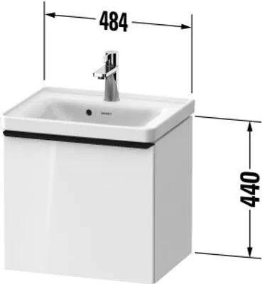 Produktbild von Duravit DE4248010550000 DN WTU WH 484x372x440 Az 1 Ei