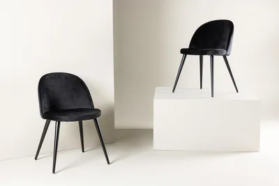 Produktbild von Esszimmerstühle VILVI Esszimmerstuhl 2er Set - Esstischstuhl in schwarz