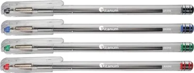 Zdjęcie produktu dla Zestaw pisaków 4 kolory 0,7 mm AA998 Titanum
