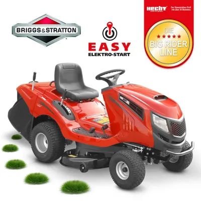 Produktbild von Aufsitzmäher Benzin Rasentraktor HECHT 5227 | 102 cm Schnittbreite | 24,3 PS B&S 2-Zylinder | Hydrostat | 270 L Fangkorb