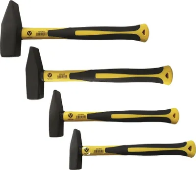 Produktbild von Schlosserhammer Hammer Hämmer 300/500/800/1000 4tlg Set Fiberglasstiel