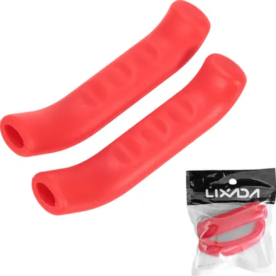 Obrázek produktu pro Lixada 2 kusy krytů brzdových pák na kolech chrániče rukojetí pro horské kolo silniční kolo červené