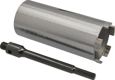 Produktbild von Diamantbohrkrone Ø 82 mm Nutzlänge 180 mm mit 6-kant-Aufnahme 200 mm Segmenthöhe 10 mm Diamant Bohrkrone Trockenbohrkrone Kernbohrer Betonbohrkrone Kernbohrkrone BTEC