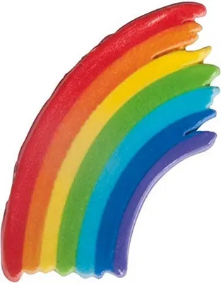 Produktbild von Wachsmotiv Regenbogen 4,5 x 6,5 cm