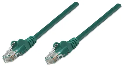 Image de INTELLINET Patchkabel RJ45 U/UTP Cat5e  10m Hebelschutz grün