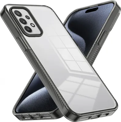 Produktbild von Hülle für Samsung Galaxy A32 4G Rutschfest Kristallklare Stoßfeste TPU Bumper Handyhülle Schwarz