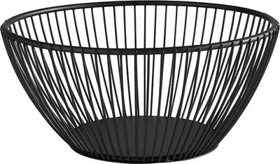 Produktbild von APS 30420 Korb SVART, Metall, Ø 17,5 cm, Höhe 8 cm, schwarz