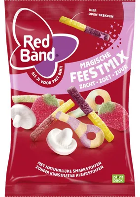 Image de Red Band Magic Mix Fruit Gums 305g – sélection colorée, idéale pour le snacking