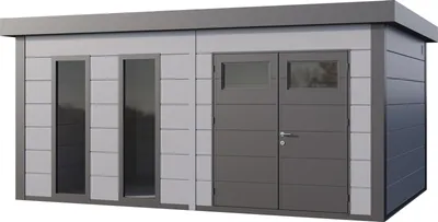 Produktbild von Telluria Metallgerätehaus Classico 5436+ lichtgrau