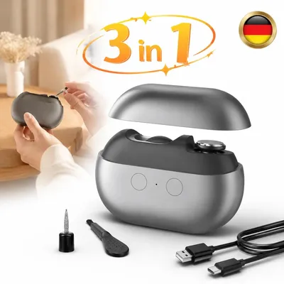 Produktbild von Elektrischer Nagelknipser 3 in 1 Automatic Nageltrimmer Glasnagelfeile mit LED