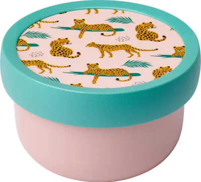 Image de Mepal - Fruitbox Campus - Boîte à goûter pour enfants - Résistant au lave-vaisselle et au micro-ondes - Sans BPA - 300 ml - Leopard