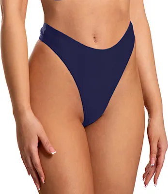 Immagine prodotto di Aquarti slip bikini donna tanga, Colore: Blu scuro, Taglia: 42