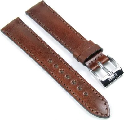 Produktbild von Uhrenarmband Rindleder Braun 18mm Eulux Rugato 19374S