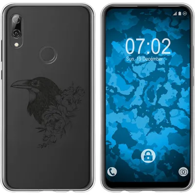Produktbild von PhoneNatic Case kompatibel mit Huawei P Smart Z Silikon-Hülle Floral Rabe M4-1