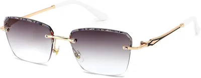 Image de Lunettes de lecture et lunettes de soleil, sans monture, rectangulaires, protection UV400, 1 pièce, pour les yeux