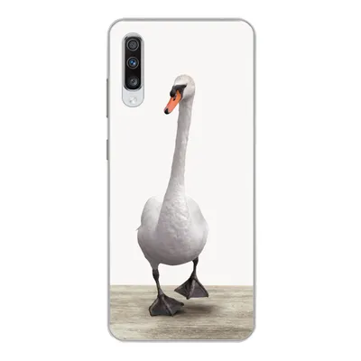 Produktbild von MuchoWow® Handyhülle Schutzhülle Hülle für Samsung Galaxy A70 Schwan - Tiere - Vogel - Jungen - Mädchen - Kinder Silikon Softcase Handy Hülle - Schutzhaube