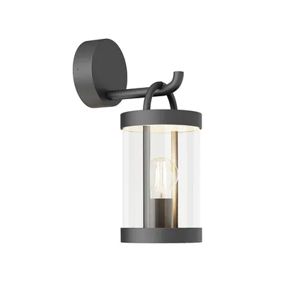 Produktbild von Lucande Außenwandleuchte Cassian, 30cm, anthrazit, IP54, E27