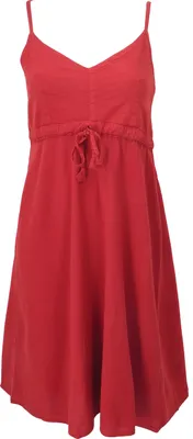 Produktbild von Einfarbiges Casual Trägerkleid, Baumwoll Minikleid - Rot, Damen, Baumwolle, Größe: M