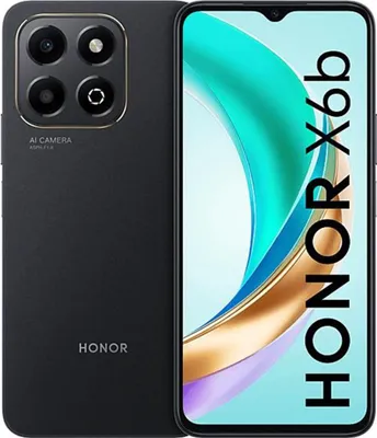 A product shot of a smartphone, showing both the front and back.