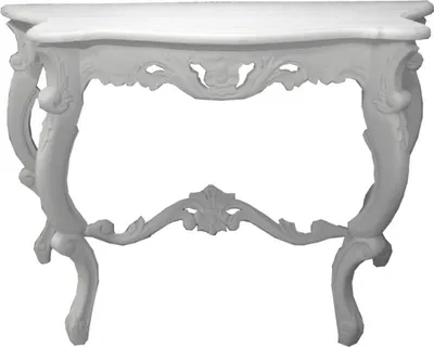 Produktbild von Casa Padrino Barock Konsolentisch Antik Stil Weiß - Shabby Chic