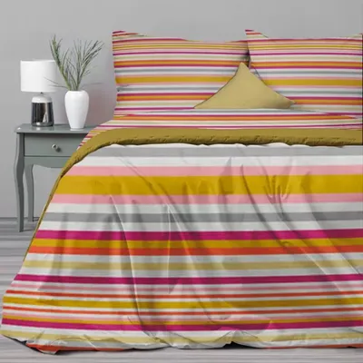 Obrázok produktu pre Sada posteľnej bielizne z bavlny, rozmer 200 x 220 cm, obsahuje 2 obliečky na vankúše