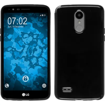 Produktbild von PhoneNatic Case kompatibel mit LG Stylus 3 - schwarz Silikon Hülle  + 2 Schutzfolien