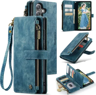 Produktbild von Samsung Galaxy S24 FE Hülle - CaseMe C30 Klapphülle mit Brieftasche - Blau