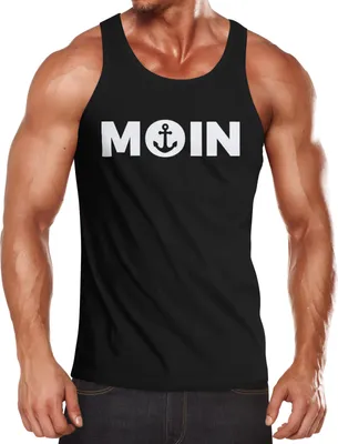 Produktbild von Cooles Herren Tanktop Moin mit Anker Moonworks® XXL