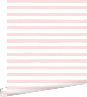 Obrázek produktu pro ESTAhome tapeta malované pruhy světle růžová a bílá 53 cm x 10,05 m