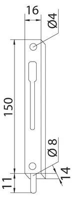 Produktbild von 401-150 Zasuwa czołowa schwarze Oberfläche