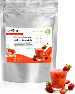 Image de Fraise Caipirinha Poudre de saveur Shot Flavour faible en calories 300 g