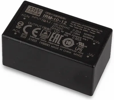 Produktbild von Mean Well IRM-10-12 Schaltnetzteil Modul 12V/DC/0-0,85A/ 10W