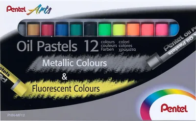 Produktbild von Pentel Oelpastellkreide Set 12St