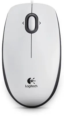 Produktbild von Logitech B100, Beidhändig, Optisch, USB Typ-A, 800 DPI, Weiß