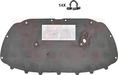 Produktbild von VAN WEZEL 5829460 Motorraumdämmung für VW Polo Schrägheck (6R1, 6C1) Motorhaube Motorhaubendämmung