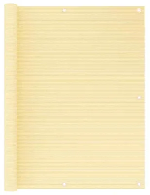 Produktbild von Balkonsichtschutz Balkonbespannung Windschutz für Balkon Terrasse und Garten wasserdicht UV-beständig winddurchlässig mit Befestigungsseil Beige 75 x 500 cm