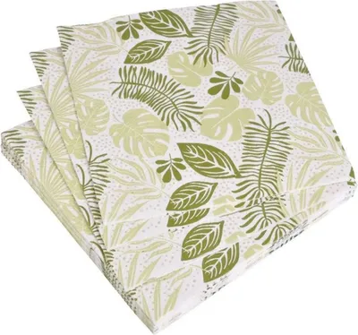 Image de Lot de 20 serviettes en papier Feuilles