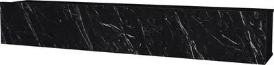Produktbild von Hängendes TV Lowboard Damla mit 3 Türen in schwarzer Marmor Optik, 8850