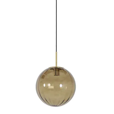 Produktbild von Light & Living - Hängeleuchte Magdala - Braun - Ø30cm Hängelampe - Esstischlampe - Wohnzimmerlampe - Schlafzimmerlampe - Wohnzimmer