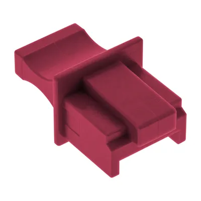 Productafbeelding van InLine® 59942M, stofbeschermer voor RJ45-connector, kleur: donkerrood, verpakking: blisterverpakking met 10 stuks