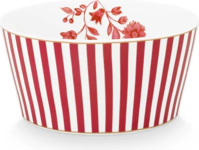 Produktbild von PIP STUDIO Royal Stripes Bowl dark pink 12 cm