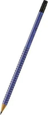 Produktbild von Graphitstift mit Radiergummi "Grip 2001", blau, B, dreieckig, FABER-CASTELL 217251
