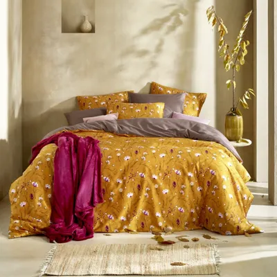 Produktbild von bettbezug Fleur240 x 220 cm Baumwolle gold