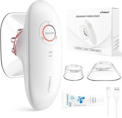 Produktbild von Cupping-Massagegerät – EMS-Körpermassage – Hautstraffung – Kombination mit Rotlicht – 6 x 69 x 156 cm – Weiß