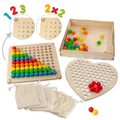 Produktbild von Holzset "Zählen bis 100"