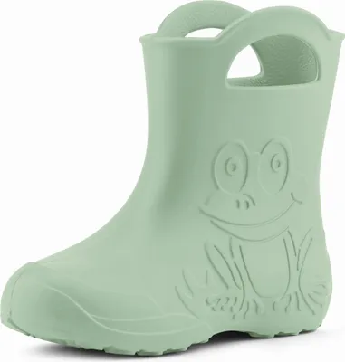 Produktbild von Ladeheid Eva Kinder Jungen Mädchen Gummistiefel Regenschuhe LA-CA-01 ( Olivegrün, 34/35 EU).