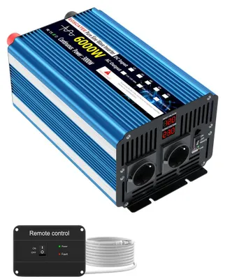 Imagen del producto de Convertidor de 6000W - Convertidor de voltaje - Convertidor de corriente - Convertidor de corriente continua (CC) a corriente alterna (CA) - Inversor de potencia