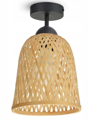 Produktbild von LUXOLAR Deckenleuchte Natural Bambus E27 60 W - Hängelampe für Wohnzimmer, Küchen - Pendelleuchte BOHO Design